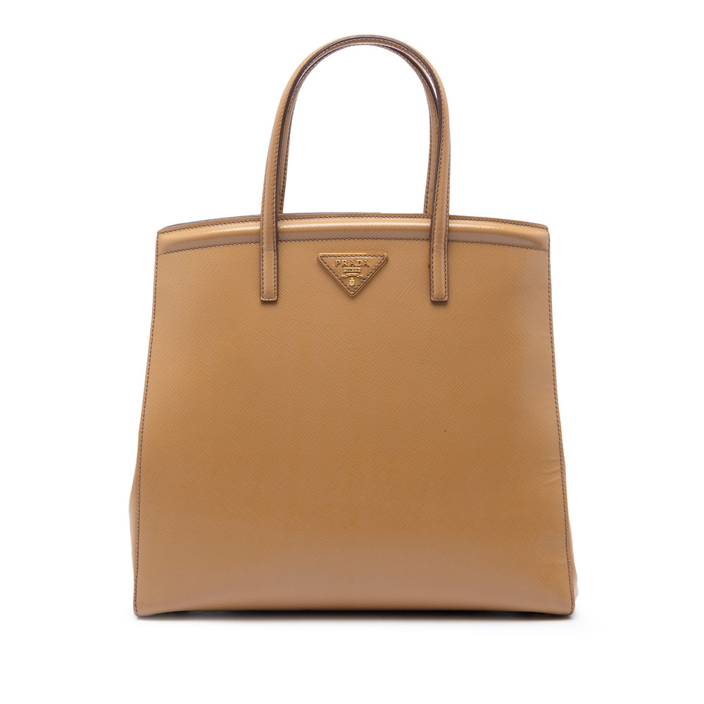 Pre-Loved Prada Saffiano Vernice Parabole Satchel
